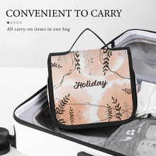 Cargar imagen en el visor de la galería, Neceser colgante con gancho en forma de S y asa, neceser totalmente impreso y personalizado con patrón foto texto