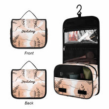 Cargar imagen en el visor de la galería, Neceser colgante con gancho en forma de S y asa, neceser totalmente impreso y personalizado con patrón foto texto
