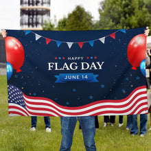 Cargar imagen en el visor de la galería, Bandera con un agujero en cada esquina personalizado con patrón foto texto