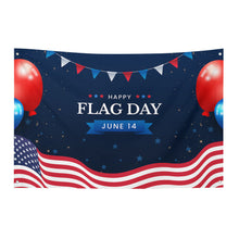 Cargar imagen en el visor de la galería, Bandera con un agujero en cada esquina personalizado con patrón foto texto