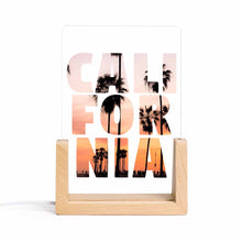 Cargar imagen en el visor de la galería, Lámpara de noche acrílica (base enchufable de colores) personalizado con patrón foto texto