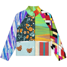 Cargar imagen en el visor de la galería, Chaqueta de Cuello Alto para Mujer LM552 personalizado con patrón foto texto (impresión de imágenes múltiples)