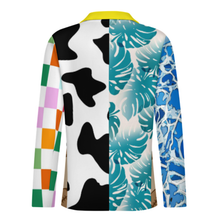 Cargar imagen en el visor de la galería, Chaqueta de traje formal para hombre Z34W personalizado con patrón foto texto (impresión de imágenes múltiples)