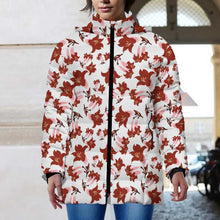 Cargar imagen en el visor de la galería, Chaqueta acolchada de algodón con cremallera para mujer MWL516 personalizado con patrón foto texto (impresión de imagen única)