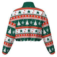 Cargar imagen en el visor de la galería, Chaqueta corta de polar con capucha para mujer MWL476 personalizado con patrón foto texto (impresión de imagen única)