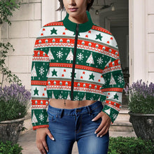 Cargar imagen en el visor de la galería, Chaqueta corta de polar con capucha para mujer MWL476 personalizado con patrón foto texto (impresión de imagen única)