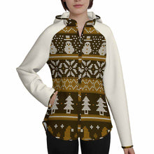 Cargar imagen en el visor de la galería, Chaqueta Slim Fit para Mujer MWL478 personalizado con patrón foto texto (impresión de imagen única)