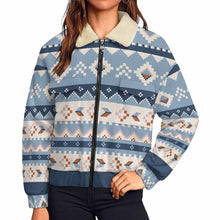 Cargar imagen en el visor de la galería, Chaqueta de mujer con doble cremallera MWL523 personalizado con patrón foto texto (impresión de imagen única)