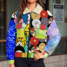Cargar imagen en el visor de la galería, Chaqueta de mujer con doble cremallera MWL523 personalizado con patrón foto texto (impresión de imágenes múltiples)