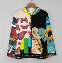 Cargar imagen en el visor de la galería, Sudadera con capucha y cremallera de manga larga para hombre WY14 personalizado con patrón foto texto (impresión de imágenes múltiples)