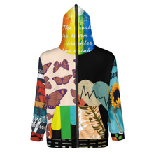Cargar imagen en el visor de la galería, Sudadera con capucha y cremallera de manga larga para hombre WY14 personalizado con patrón foto texto (impresión de imágenes múltiples)