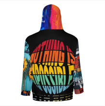 Cargar imagen en el visor de la galería, Sudadera con capucha y cremallera de manga larga para hombre WY14 personalizado con patrón foto texto (impresión de imágenes múltiples)