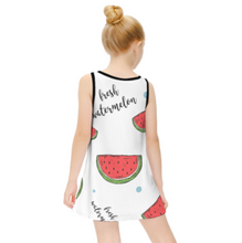 Cargar imagen en el visor de la galería, Vestido niña sin mangas ET018 personalizado con patrón foto texto (impresión de imágenes múltiples)