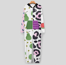 Cargar imagen en el visor de la galería, Ropa de estar por casa de una pieza con cremallera para hombres y mujeres personalizado con patrón foto texto (impresión de imágenes múltiples)