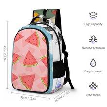 Cargar imagen en el visor de la galería, Mochila Escolar Estampada con Bolsillos Gran Capacidad para Infantil Adulto Unisex XB0604092 Personalizada Impresion Completa de Múltiples Imágenes con Foto Logo Patrón Texto