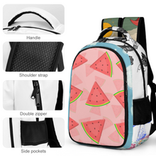 Cargar imagen en el visor de la galería, Mochila Escolar Estampada con Bolsillos Gran Capacidad para Infantil Adulto Unisex XB0604092 Personalizada Impresion Completa de Múltiples Imágenes con Foto Logo Patrón Texto