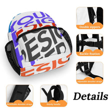 Cargar imagen en el visor de la galería, Mochila escolar infantil totalmente impresa, mochila escolar personalizado con patrón foto texto (impresión de imágenes múltiples)