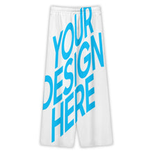 Cargar imagen en el visor de la galería, Pantalones de pierna recta para hombre D7P con cordón personalizado con patrón foto texto (impresión de imagen única)