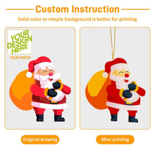 Cargar imagen en el visor de la galería, Adornos navideños para el hogar Colgante de acrílico (varios diseños) personalizado con patrón foto texto