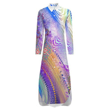 Cargar imagen en el visor de la galería, Vestido Camisero Mujer Personalizable | Manga Larga Oficina Estilo Casual