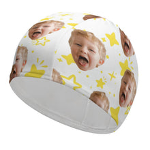 Cargar imagen en el visor de la galería, Gorro de Natación de Tela Personalizado | Gorro Elástico Cómodo Pelo Largo
