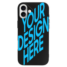 Cargar imagen en el visor de la galería, Funda protectora para iPhone 16 de Apple de piel sintética personalizado con patrón foto texto