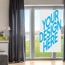 Cargar imagen en el visor de la galería, Banner decorativo para cortina de puerta (vertical) personalizado con patrón foto texto