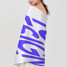 Cargar imagen en el visor de la galería, Bufanda con borlas para mujer de gran tamaño 200 cm 70 cm x 10 cm personalizado con patrón foto texto