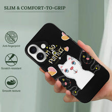 Cargar imagen en el visor de la galería, Mobile Phone Case for Apple IPhone 18 Cat, Heart, Elegance