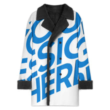 Cargar imagen en el visor de la galería, Gabardina cruzada con cuello sastre para hombre MWL510 personalizado con patrón foto texto