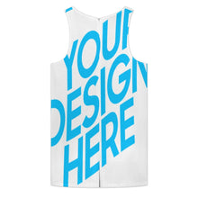 Cargar imagen en el visor de la galería, Mono corto de mujer con cuello redondo XLR personalizado con patrón foto texto (impresión de imagen única)