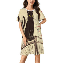 Cargar imagen en el visor de la galería, Camisón Corto Personalizado de Manga Corta | Bata de Noche Suave