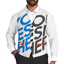 Cargar imagen en el visor de la galería, Chaleco de Traje para Hombre LTM00296 personalizado con patrón foto texto (impresión de imágenes múltiples)