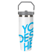 Cargar imagen en el visor de la galería, Vaso de coche con aislamiento de gran capacidad de 30 oz personalizado con patrón foto texto