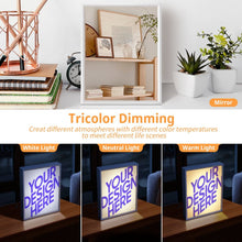 Cargar imagen en el visor de la galería, Espejo de luz nocturna personalizado con patrón foto texto