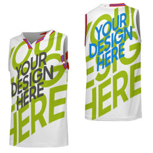 Cargar imagen en el visor de la galería, Camiseta de baloncesto con cuello en V para adolescentes KTZ personalizado con patrón foto texto