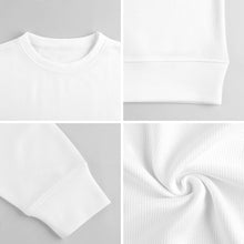 Cargar imagen en el visor de la galería, Suéter unisex de cuello redondo ANR personalizado con patrón foto texto (impresión de imagen única)