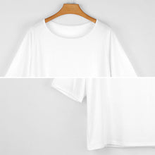 Cargar imagen en el visor de la galería, Camiseta Oversize Cuello Barco Personalizada | Manga Murciélago & Hombro Caído