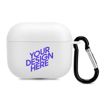 Cargar imagen en el visor de la galería, Funda protectora para auriculares Bluetooth Apple AirPods (3.ª generación) personalizada con foto y nombre