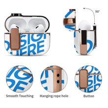 Cargar imagen en el visor de la galería, Funda para Apple AirPods Pro 2 (Banda Electrochapada) totalmente impresa personalizado con patrón foto texto
