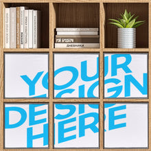 Cargar imagen en el visor de la galería, 6 cajas de almacenamiento plegables personalizado con patrón foto texto