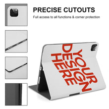 Cargar imagen en el visor de la galería, Funda para iPad versión libro de alta calidad para iPad Pro Air 2021 2020 con ranura para bolígrafo personalizado con patrón foto texto (impresión de imágenes múltiples)
