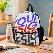 Cargar imagen en el visor de la galería, Mochila escolar infantil totalmente impresa, mochila escolar personalizado con patrón foto texto (impresión de imágenes múltiples)