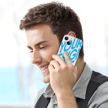 Cargar imagen en el visor de la galería, Funda de plástico para iPhone 13 personalizado con patrón foto texto