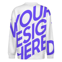 Cargar imagen en el visor de la galería, Suéter unisex de cuello redondo ANR personalizado con patrón foto texto (impresión de imagen única)
