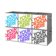 Cargar imagen en el visor de la galería, Caja de almacenamiento plegable de tela Oxford personalizado con patrón foto texto