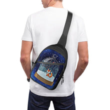 Cargar imagen en el visor de la galería, Mochila Cruzada Plegable Personalizada | Bolsa de Pecho Ligera Tela Oxford
