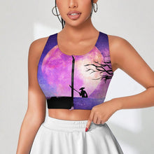 Cargar imagen en el visor de la galería, Chaleco Yoga Cremallera Personalizable | Top Deportivo Mujer con Almohadillas