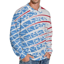Cargar imagen en el visor de la galería, Jersey Hombre Cuello Polo Manga Larga Punto Acanalado Personalizable