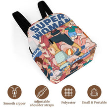 Cargar imagen en el visor de la galería, Mini Mochila Impermeable Personalizada para Mujer con Fondo Reforzado